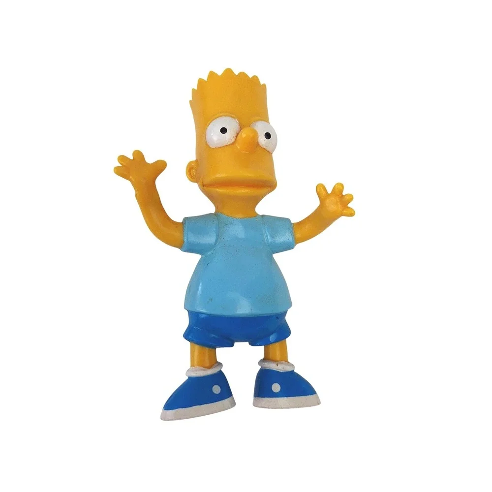 Vintage The Simpsons Plush Vinyl Head Figure Lot Homer Marge Lisa‎ Bart 4pc Set